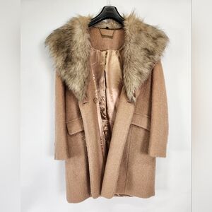 IMAN Womens Pink Coat